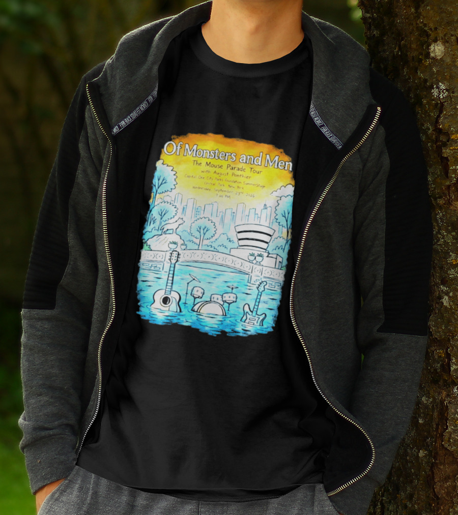 Of Monsters And Men The Mouse Parade Tour September 23 2026 Central Park New York T-Shirt