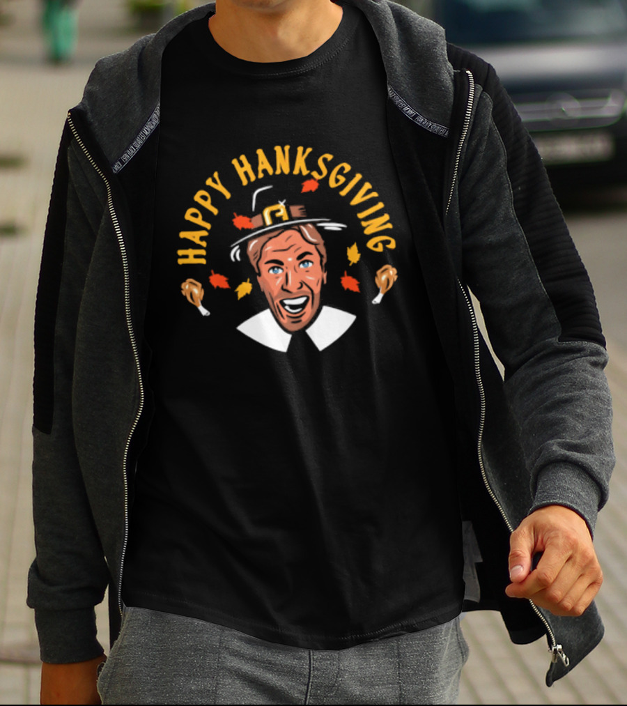 Rangers Henrik Lundqvist Happy Hanksgiving Thanksgiving T-Shirt