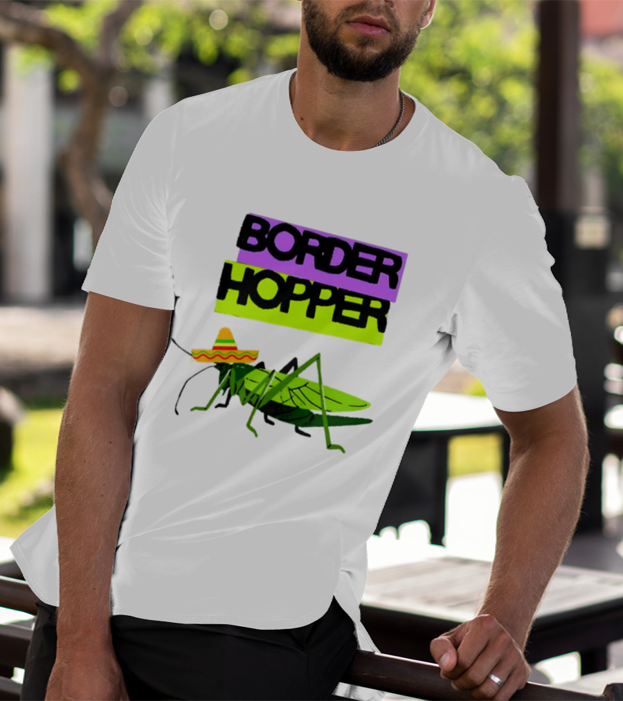 Border Hopper Sombrero Grasshopper T-Shirt