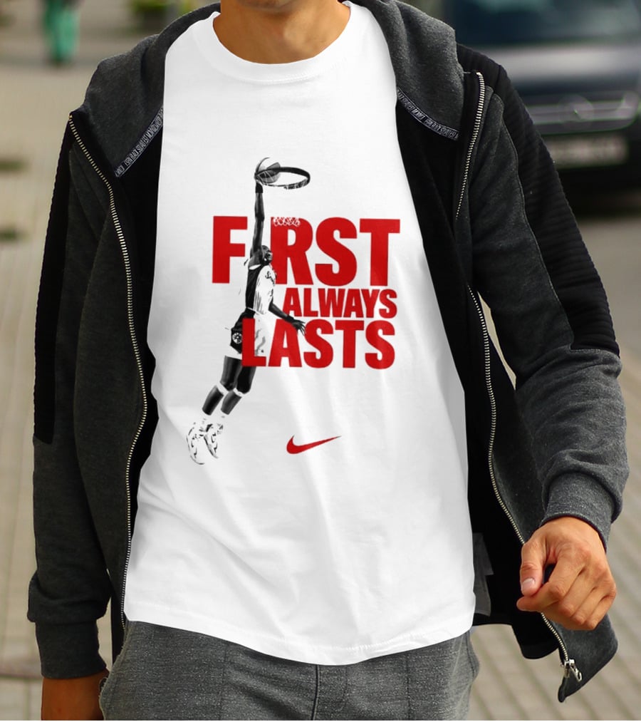 First Always Lasts Basketball Dunk Player Nike Sports T-Shirt
