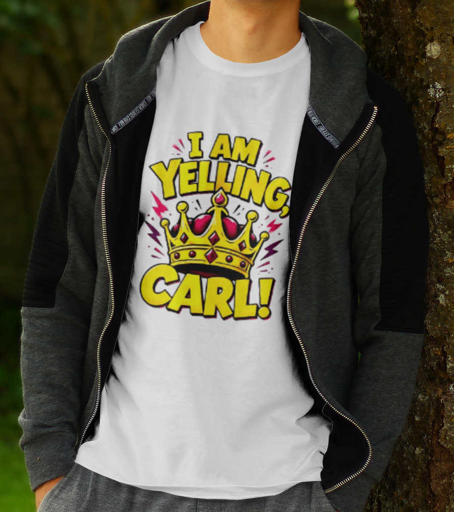 I Am Yelling Carl Donut Crown T-Shirt