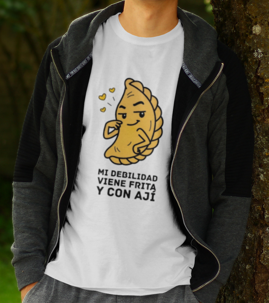 Mi Debilidad Viene Frita Y Con Ají Empanada Humorístico T-Shirt