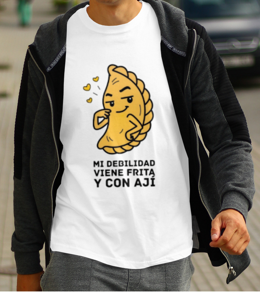 Mi Debilidad Viene Frita Y Con Ají Empanada Humorístico T-Shirt