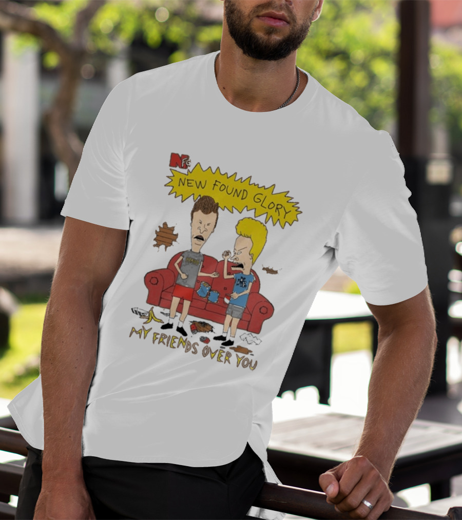 New Found Glory My Friends Over You Cartoon Characters Couch Scene T-Shirt