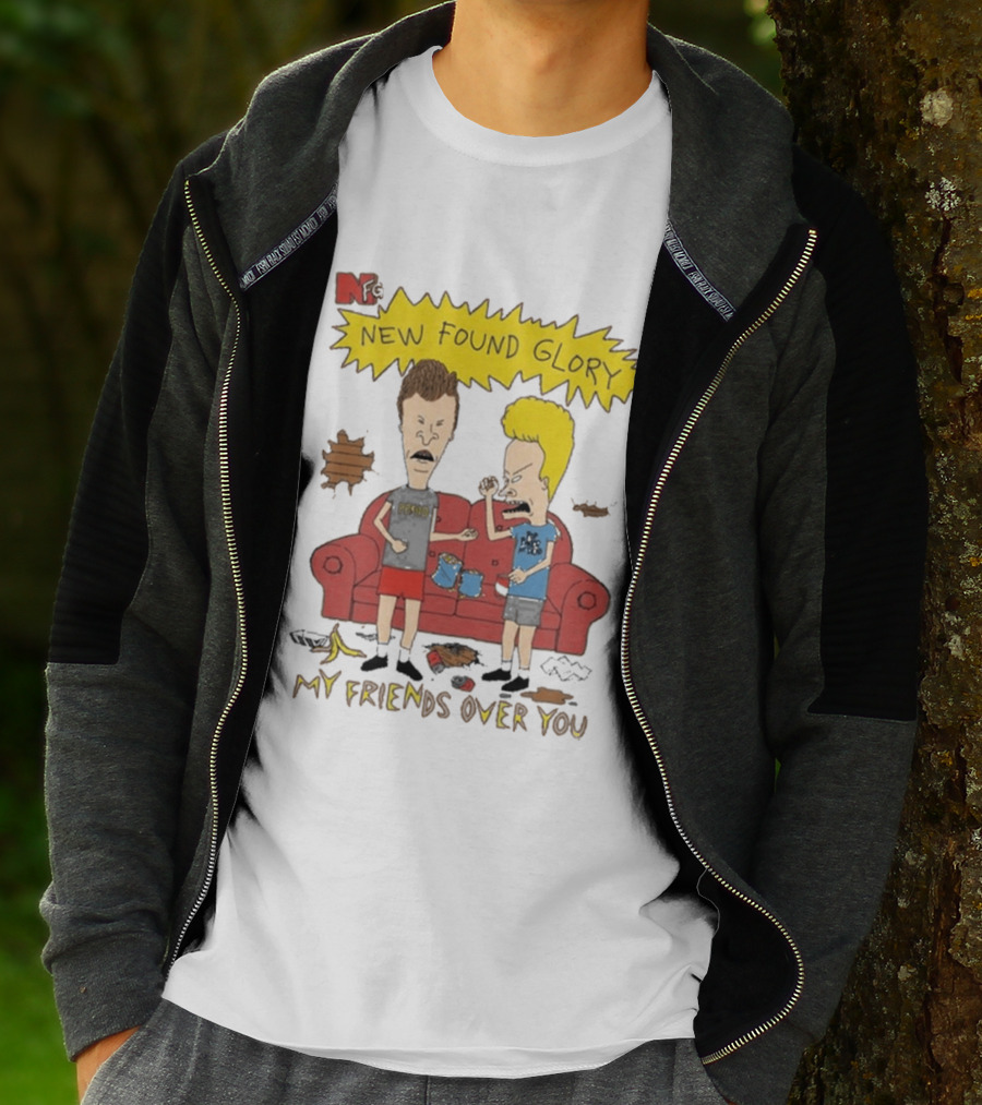 New Found Glory My Friends Over You Cartoon Characters Couch Scene T-Shirt