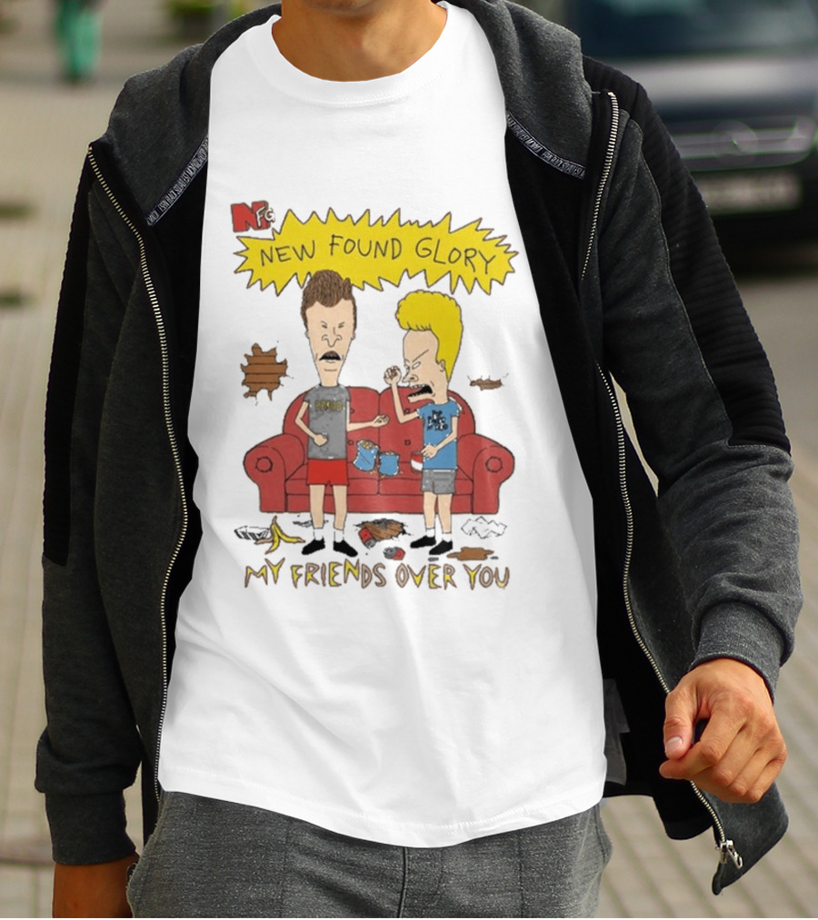 New Found Glory My Friends Over You Cartoon Characters Couch Scene T-Shirt