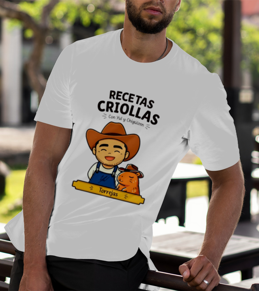 Recetas Criollas Con Yul Y Chigüizen Torrejas Vaquero Y Chigüiro T-Shirt