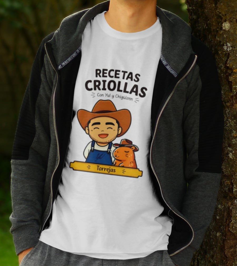 Recetas Criollas Con Yul Y Chigüizen Torrejas Vaquero Y Chigüiro T-Shirt