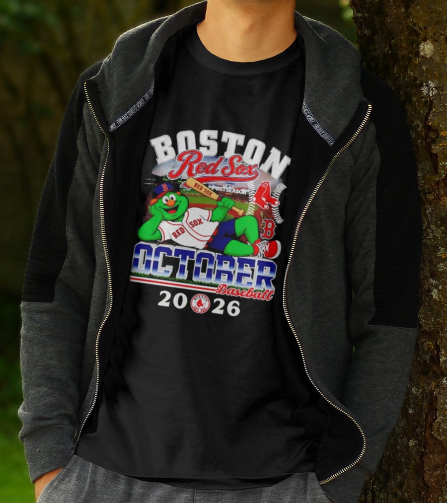 Boston Red Sox 2026 October Postseason Baseball T-Shirt