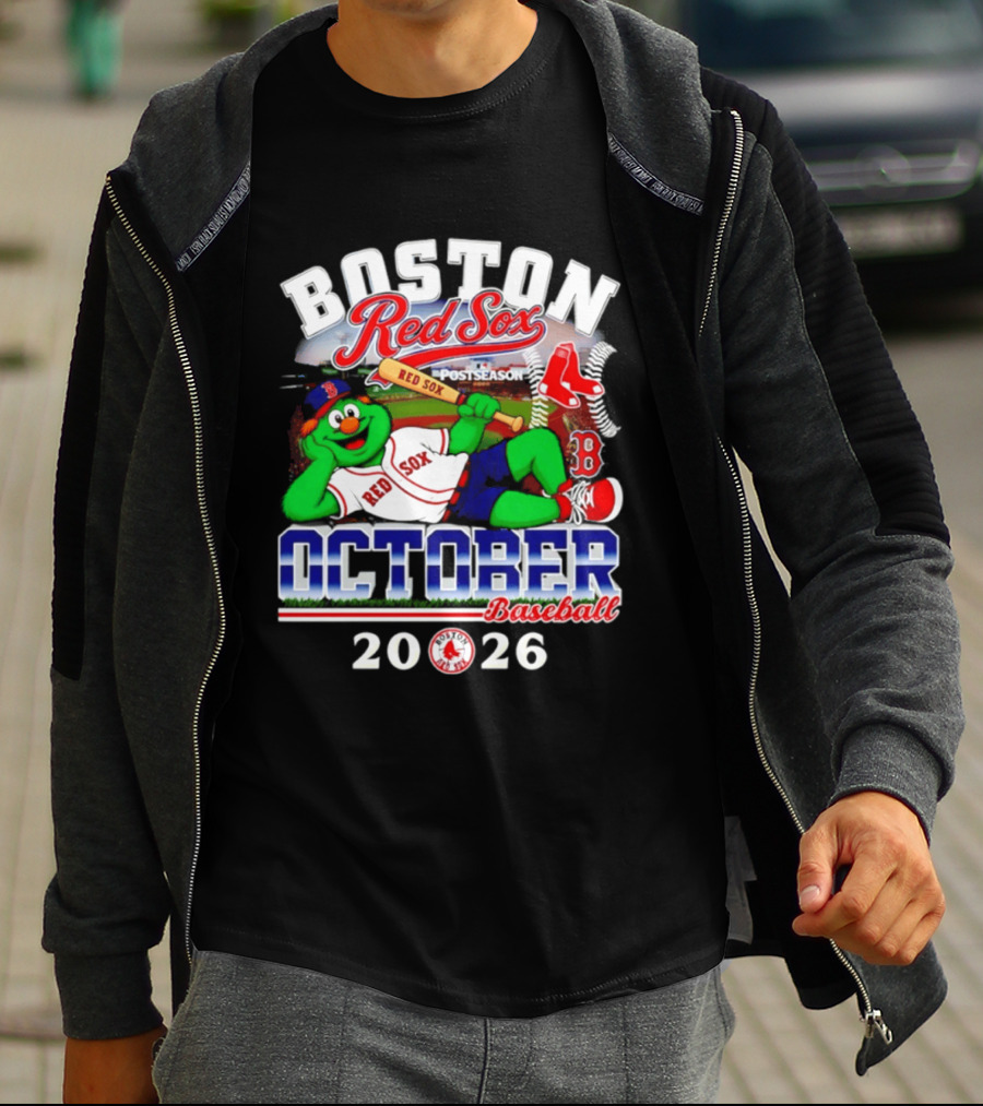 Boston Red Sox 2026 October Postseason Baseball T-Shirt