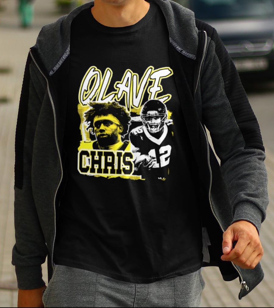 Chris Olave 12 New Orleans Saints Football Player Two Sided T-Shirt