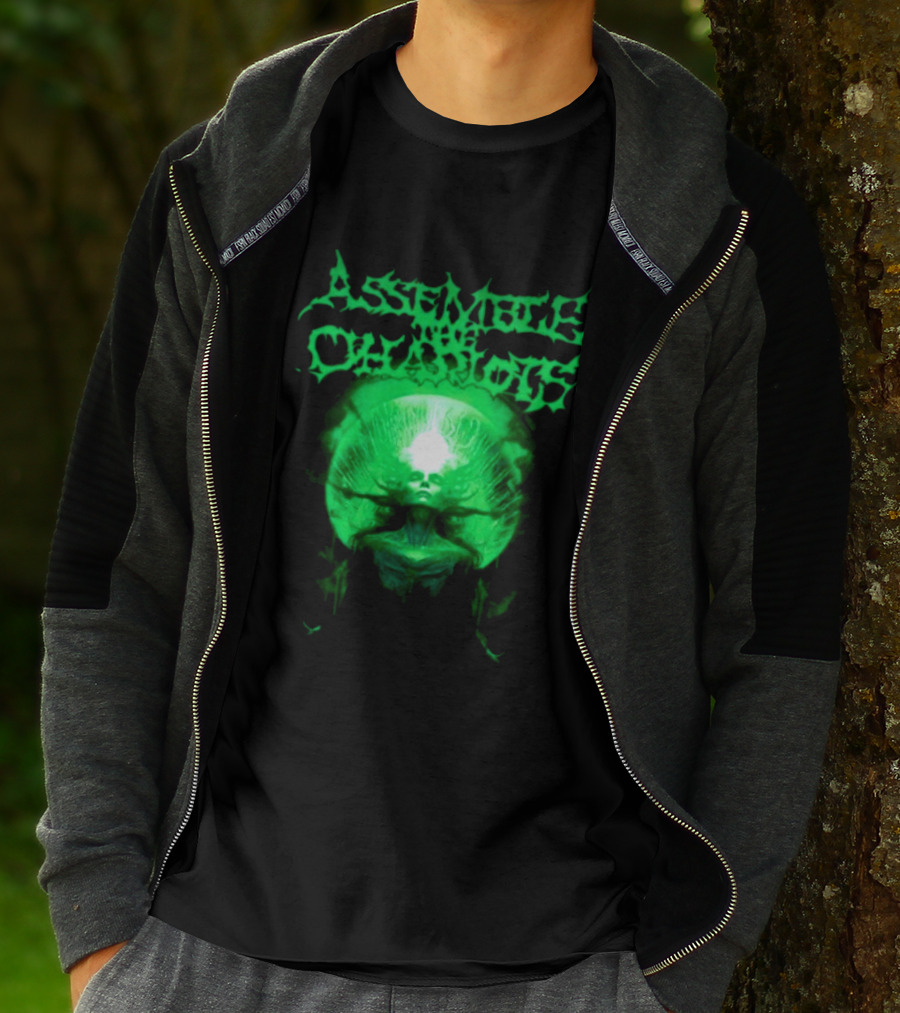 Indiemerchstore Assemble The Chariots Green Divine Glowing Entity T-Shirt