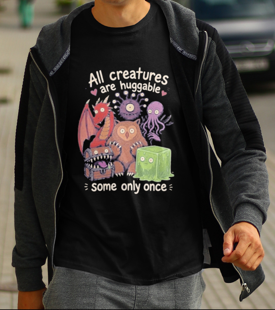 Dungeons & Dragons Creatures Huggable Once Cute Monster T-Shirt