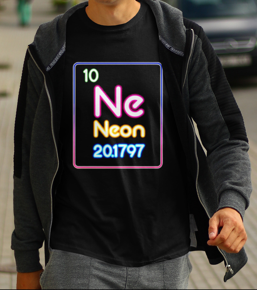 Neon Element 10 Ne Periodic Table 20.1797 Science T-Shirt