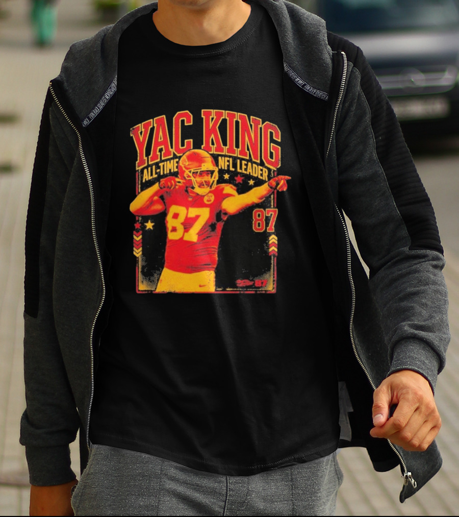 YAC King #87 All Time NFL Leader T-Shirt