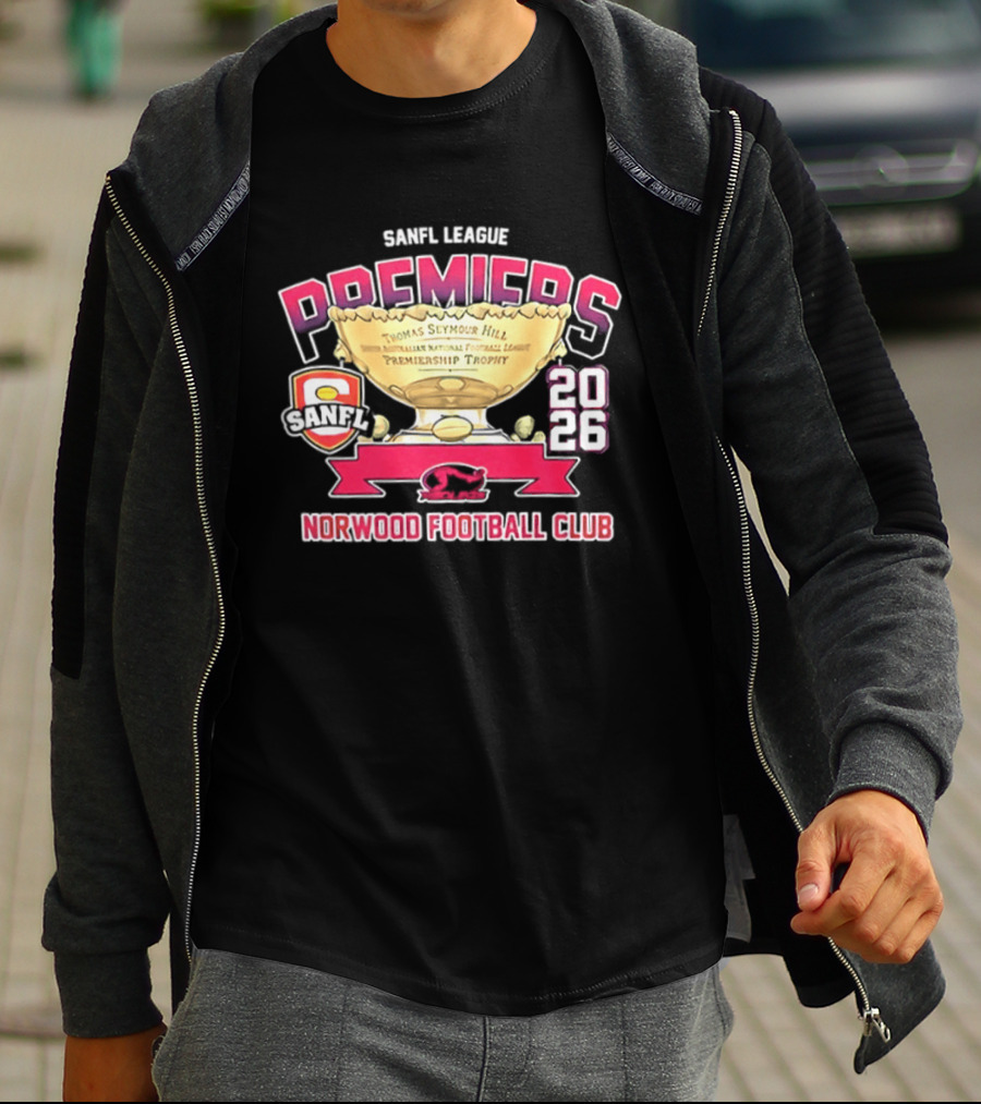 SANFL League Premiers 2026 Norwood Football Club Trophy T-Shirt