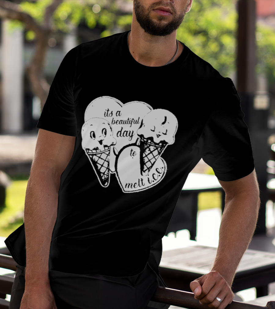 Ice Cream Cones Summer Melt Happy Day T-Shirt