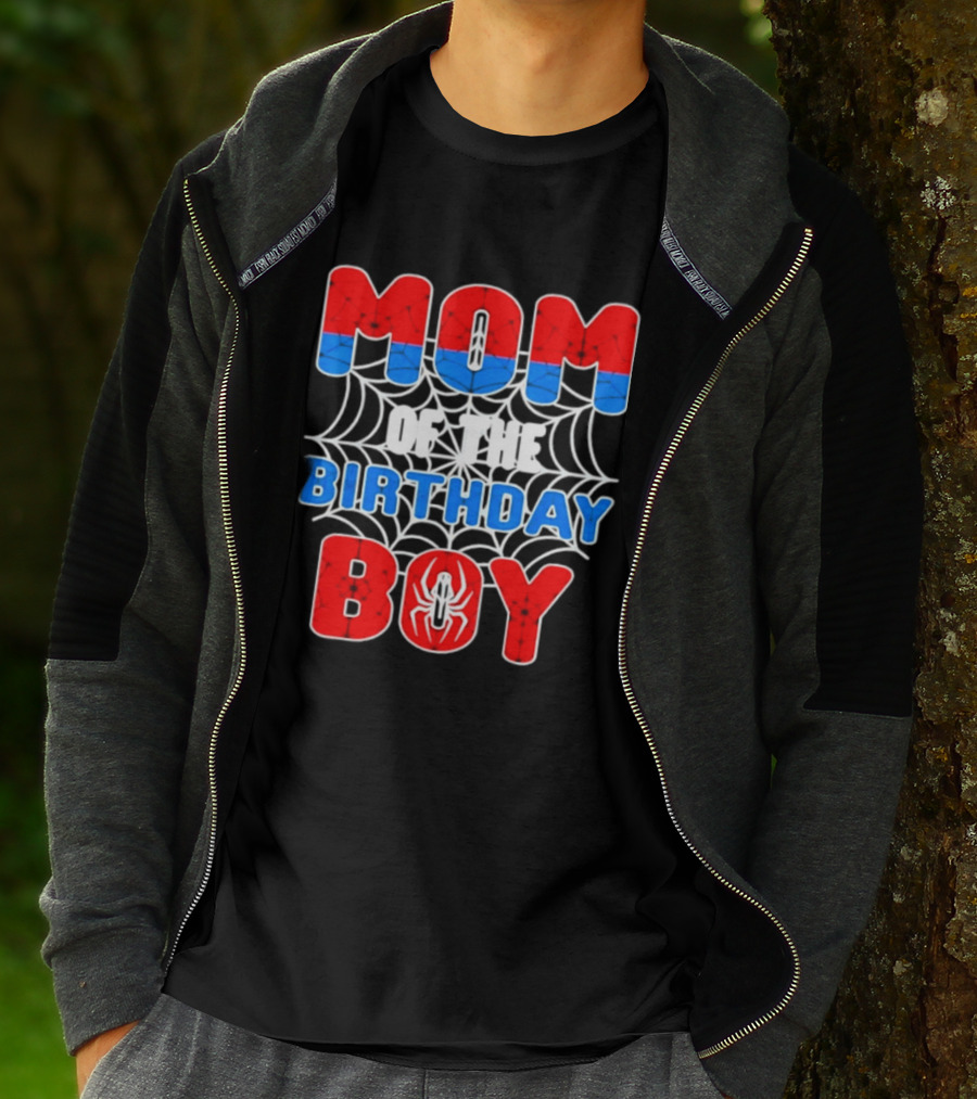 Spider Man Mom Of The Birthday Boy T-Shirt
