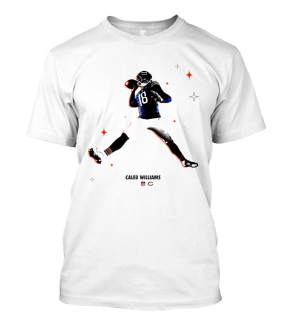 Caleb Williams Chicago Bears Fly Air Jordan 8 Pose T-Shirt