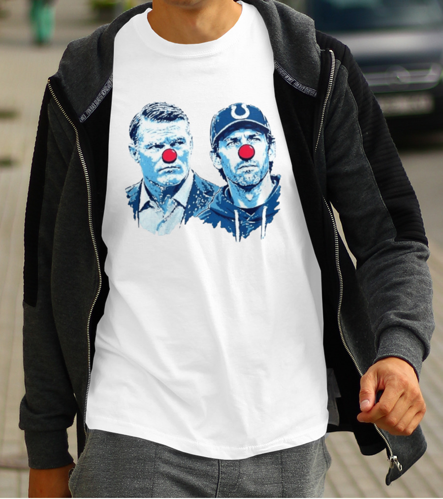 Chris Ballard Shane Steichen Clown Red Nose Football Colts T-Shirt