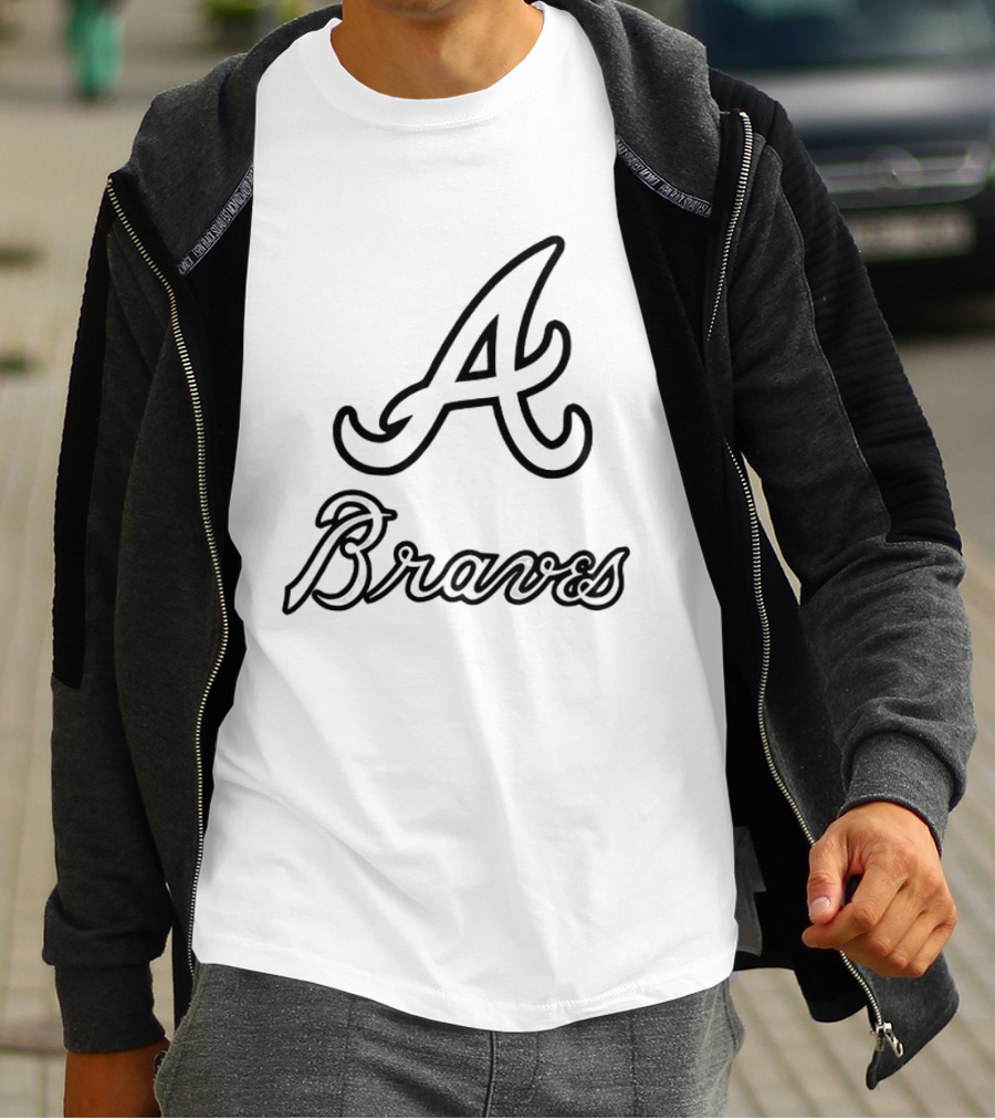 Chris Sale Wearing Atlanta Braves A Town Down Peace Up Two Sided T-Shirt