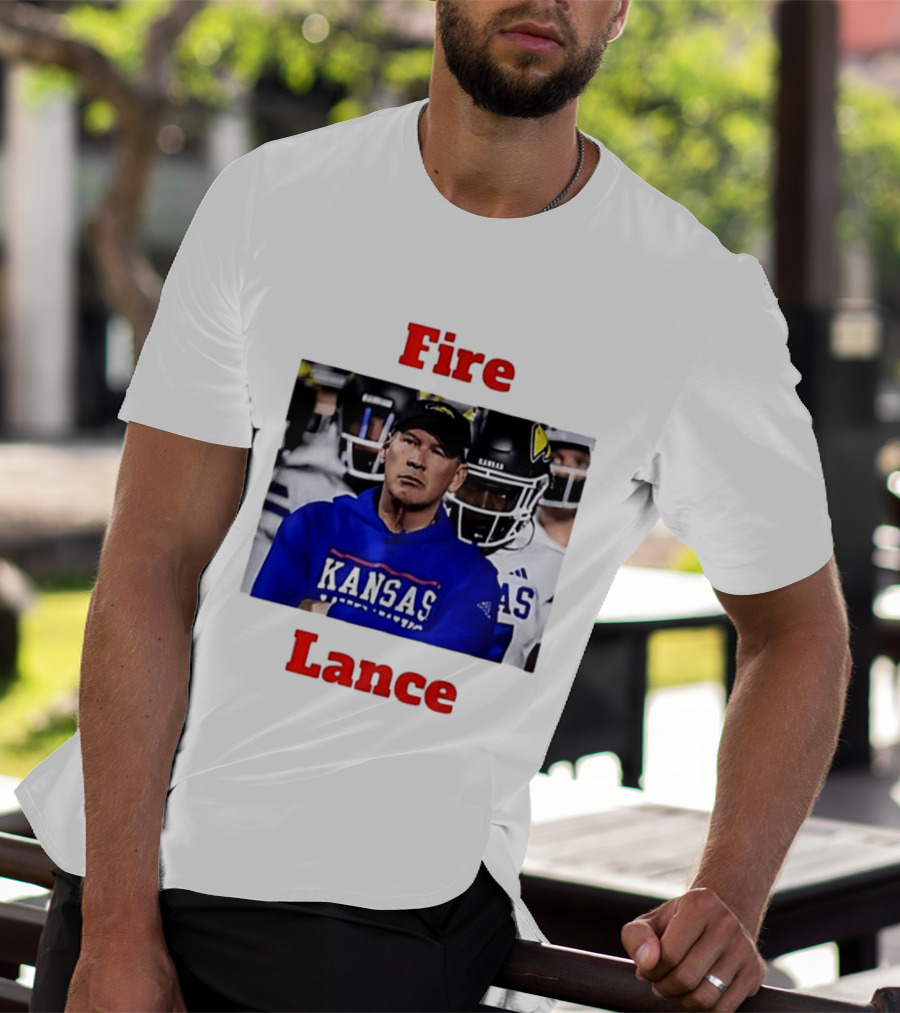 Fire Lance Kansas Jayhawks Football Coach Kansas T-Shirt