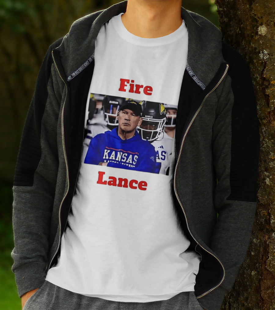 Fire Lance Kansas Jayhawks Football Coach Kansas T-Shirt