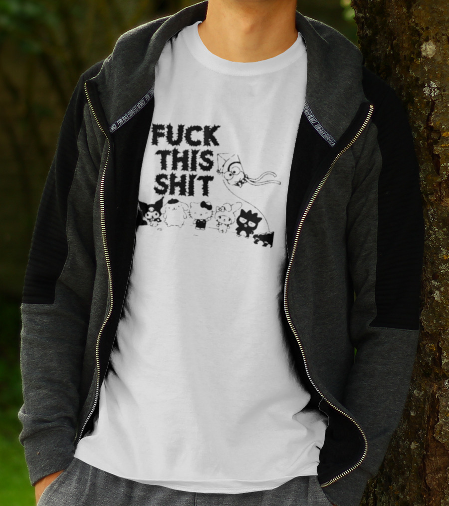 Sanrio Hello Kitty Characters 'Fuck This Shit' Cartoon T-Shirt