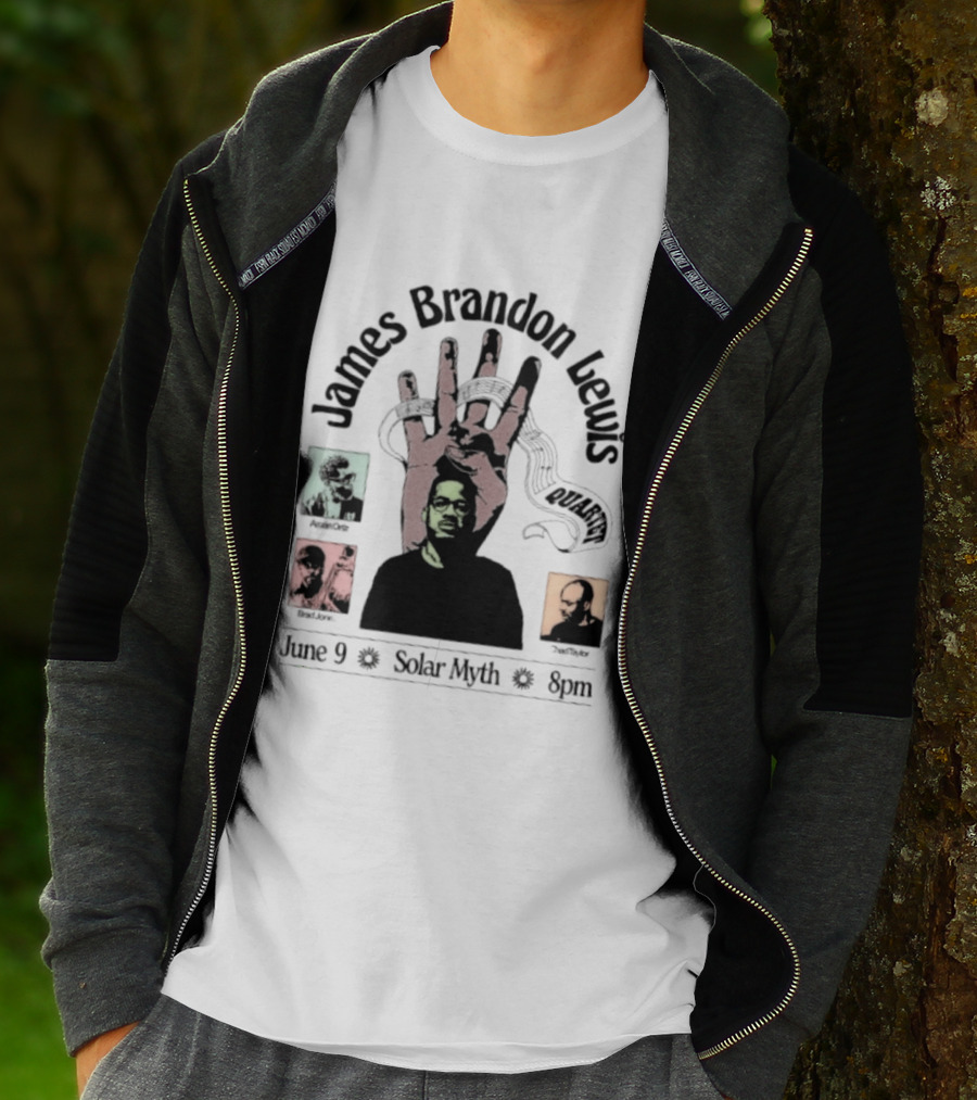 James Brandon Lewis Quartet Ars Nova Workshop June 9 Solar Myth T-Shirt