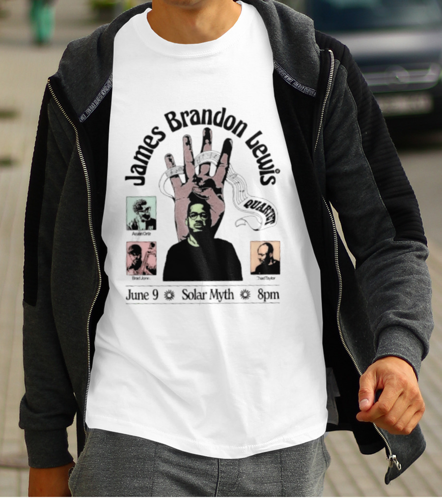 James Brandon Lewis Quartet Ars Nova Workshop June 9 Solar Myth T-Shirt