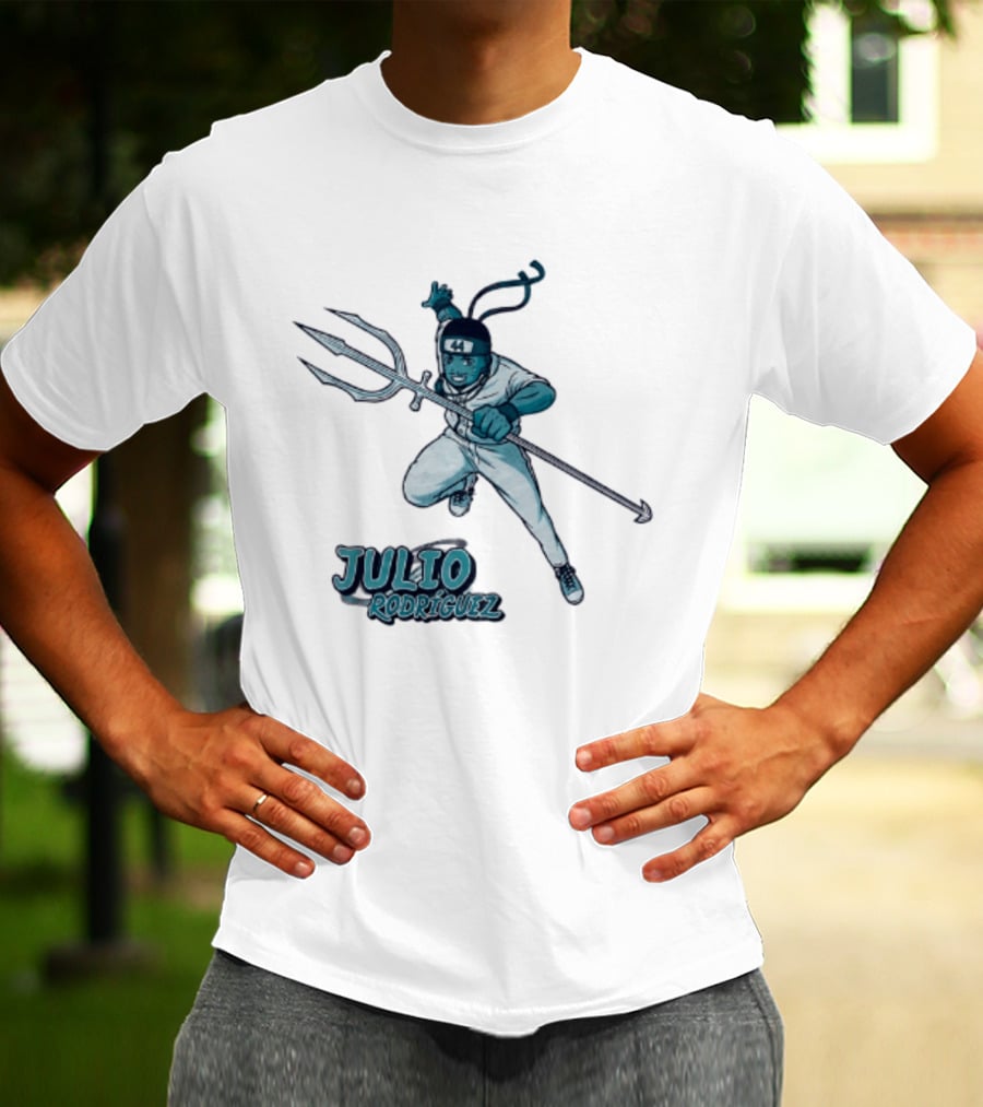 Seattle Mariners Julio Rodríguez Anime Ninja T-Shirt