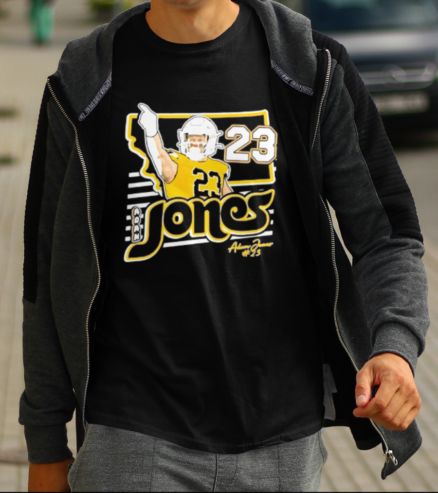 Adam Jones Montana State Bobcats Player 2026 Caricature T-Shirt