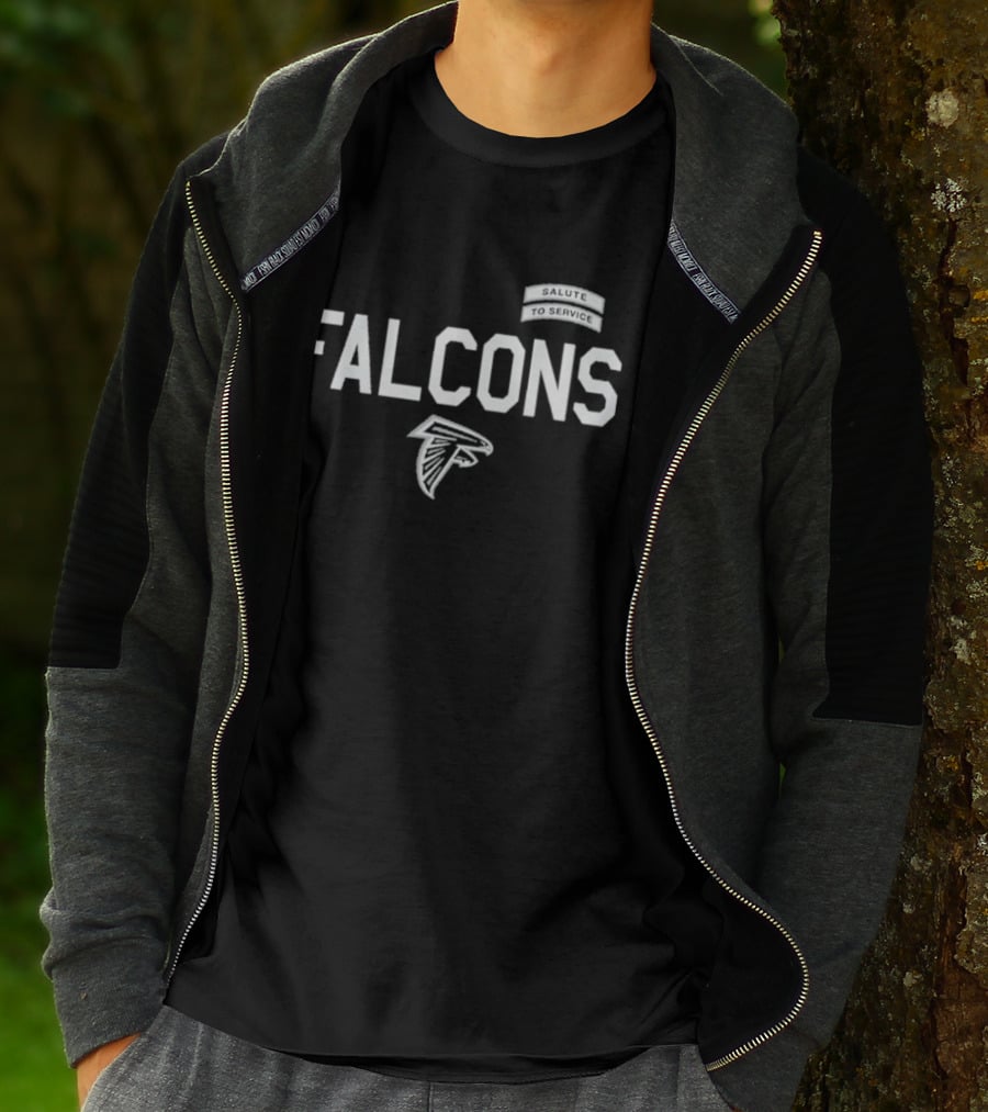 Atlanta Falcons 2026 Salute To Service FALCONS Military T-Shirt