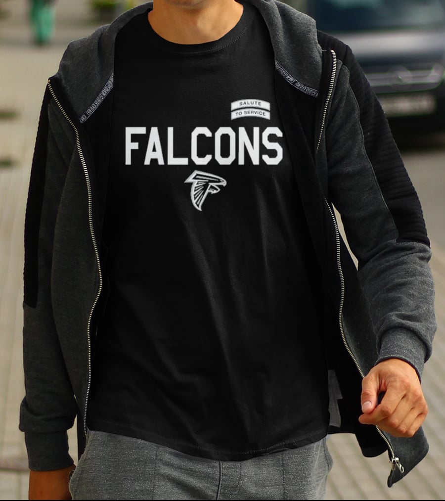 Atlanta Falcons 2026 Salute To Service FALCONS Military T-Shirt