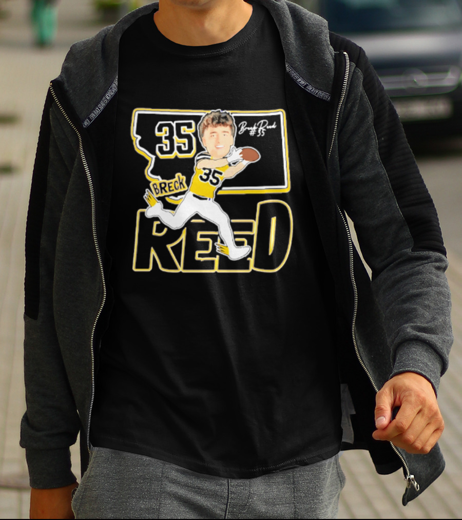 35 Breck Reed Montana State Bobcats Player Caricature 2026 T-Shirt