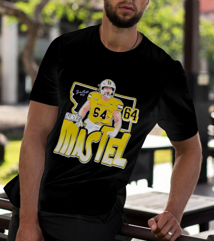 Burke Mastel 2026 Montana State Bobcats Player 64 Caricature T-Shirt