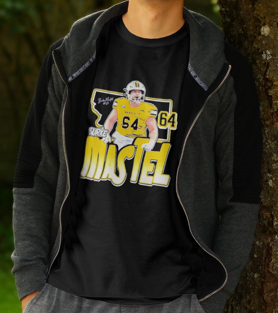 Burke Mastel 2026 Montana State Bobcats Player 64 Caricature T-Shirt
