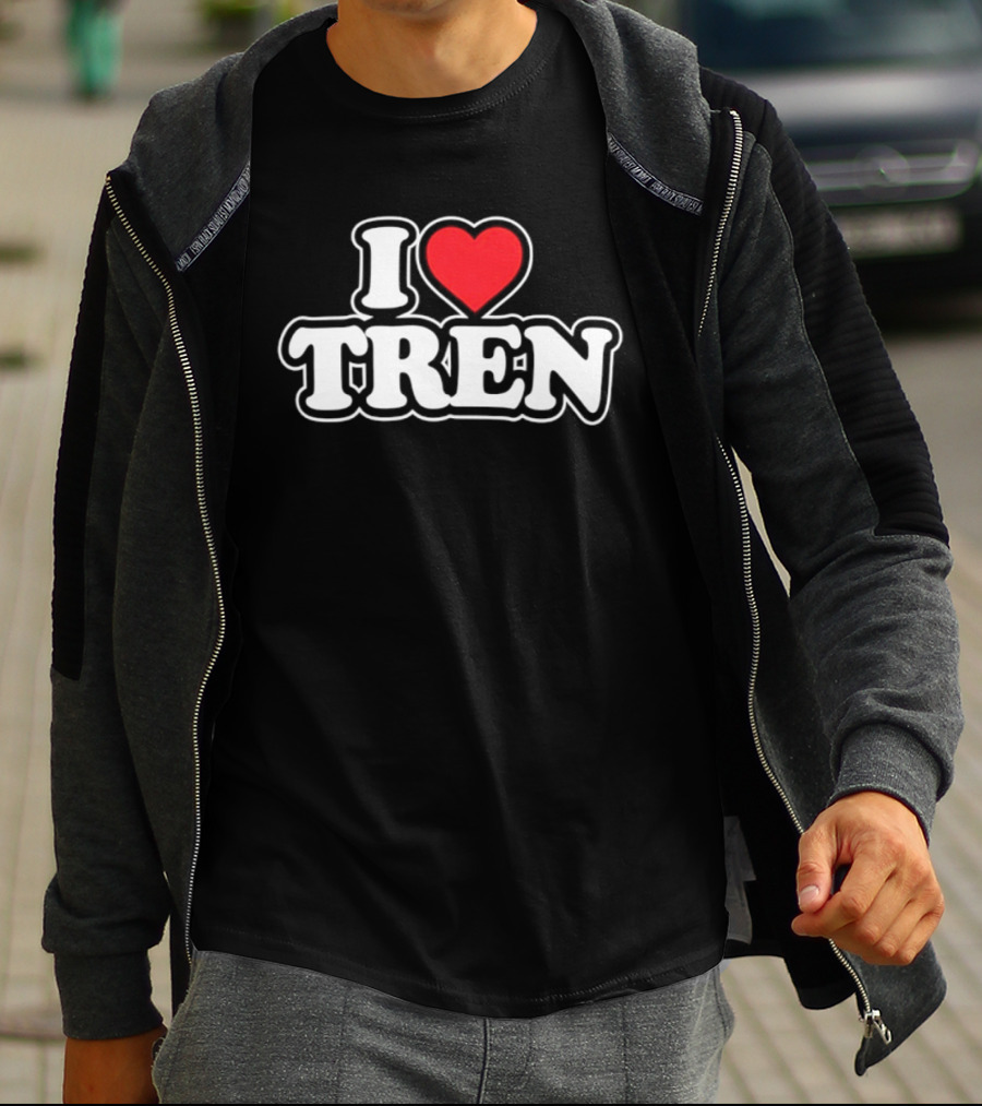 I Love Tren Bodybuilding Gym Fitness Workout Motivation T-Shirt