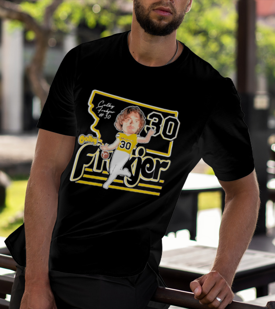 Colby Frokjer Montana State Bobcats 30 Player Caricature 2026 T-Shirt