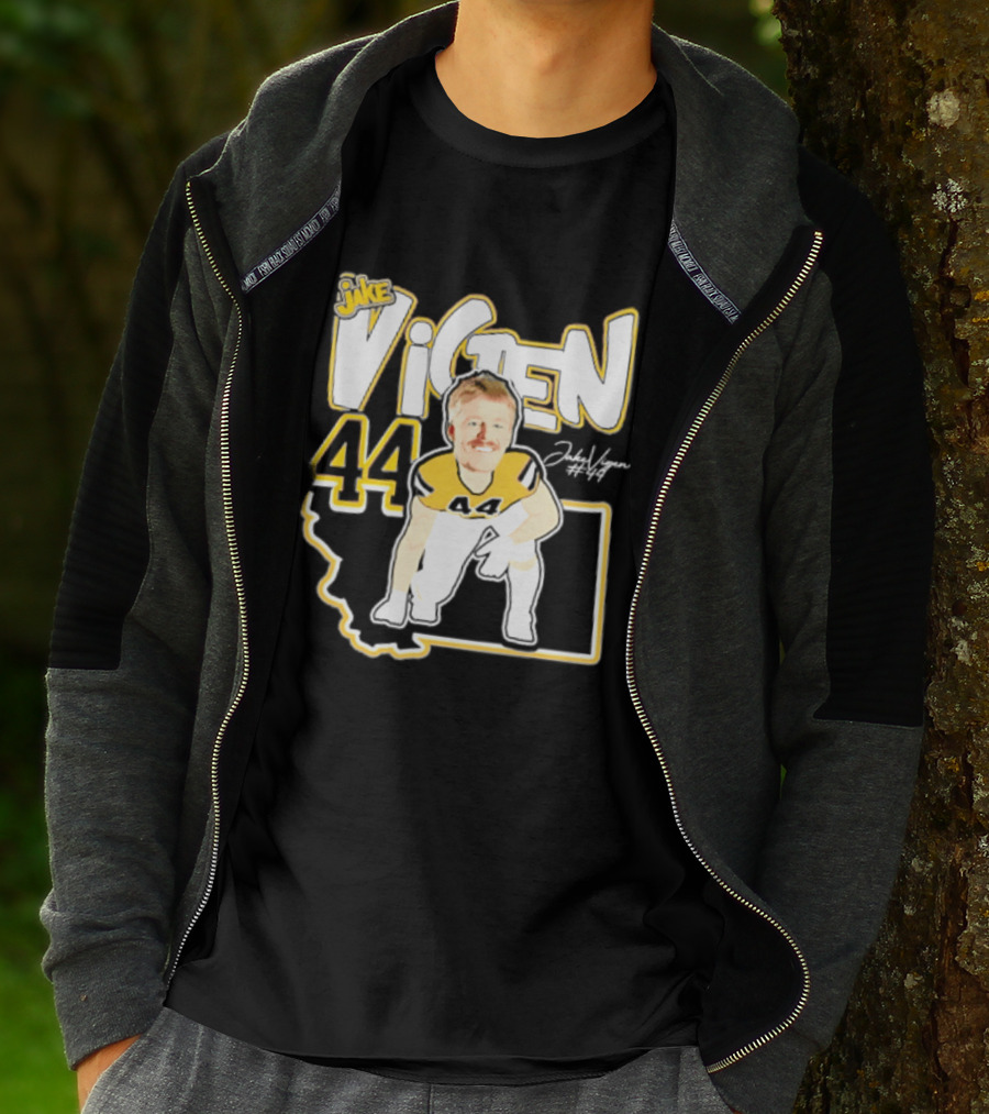 Jake Vigen 44 Montana State Bobcats Player 2026 Caricature T-Shirt