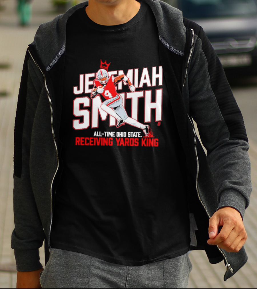Jeremiah Smith All Time Ohio State Receiving Yards King Football Glory T-Shirt