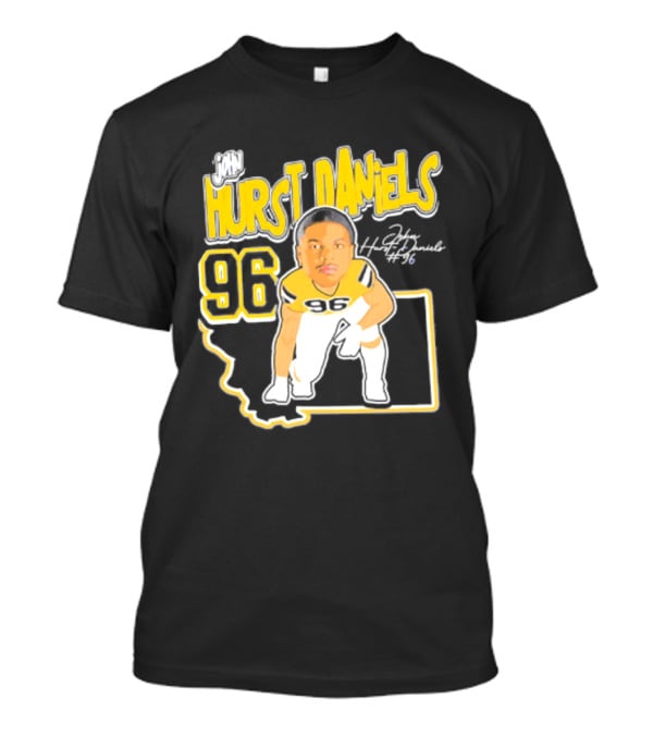Montana State Bobcats 2026 Hurst Daniels 96 Player Caricature T-Shirt