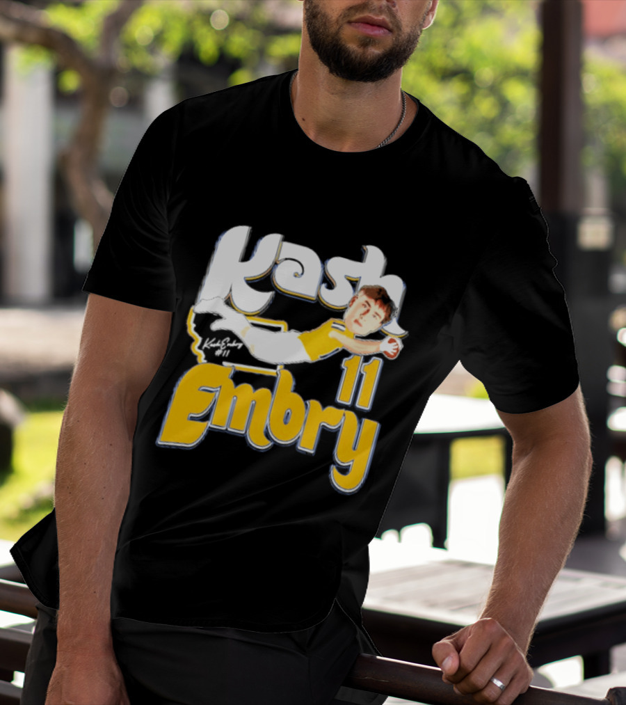 Kash Embry 11 Montana State Bobcats Player Caricature 2026 T-Shirt