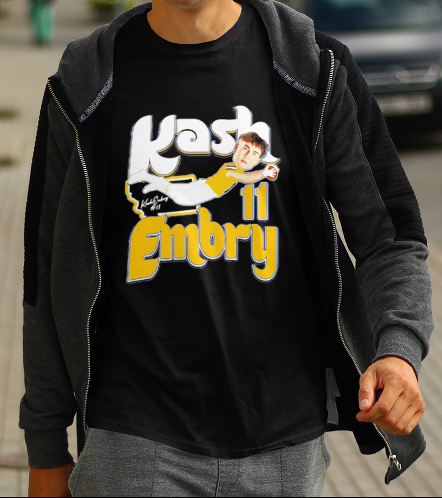 Kash Embry 11 Montana State Bobcats Player Caricature 2026 T-Shirt