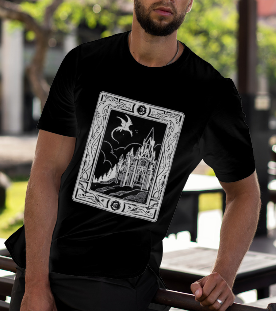 GeminiTay Castle Dragon Gothic Fantasy T-Shirt