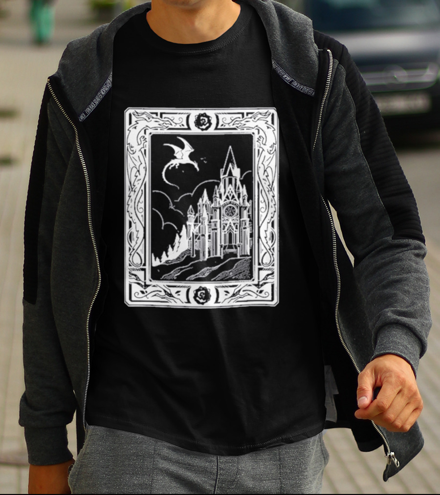 GeminiTay Castle Dragon Gothic Fantasy T-Shirt