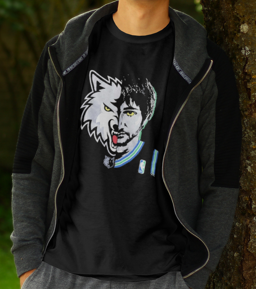 Majestic Ricky Rubio Minnesota Timberwolves NBA Game Face T-Shirt