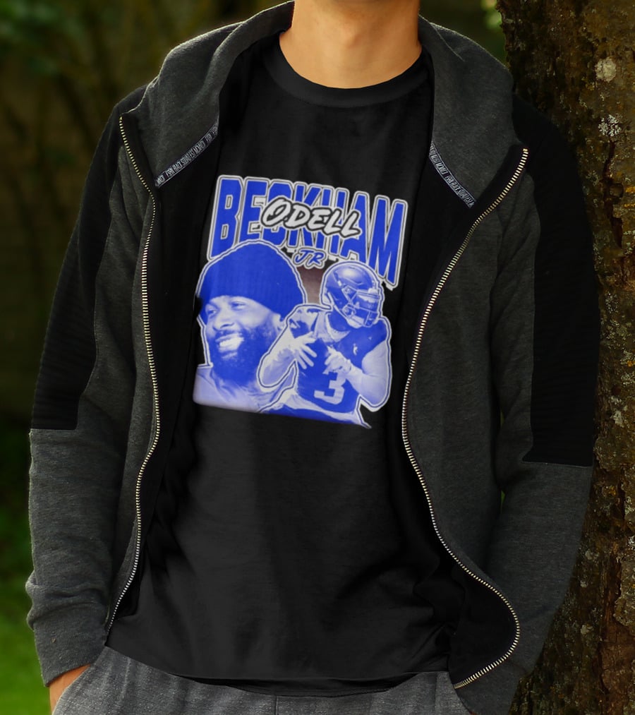 Odell Beckham Jr New York Giants Beckham JR Football Helmets Sports T-Shirt