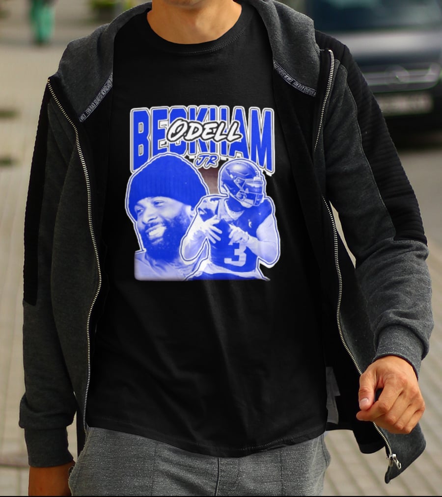Odell Beckham Jr New York Giants Beckham JR Football Helmets Sports T-Shirt