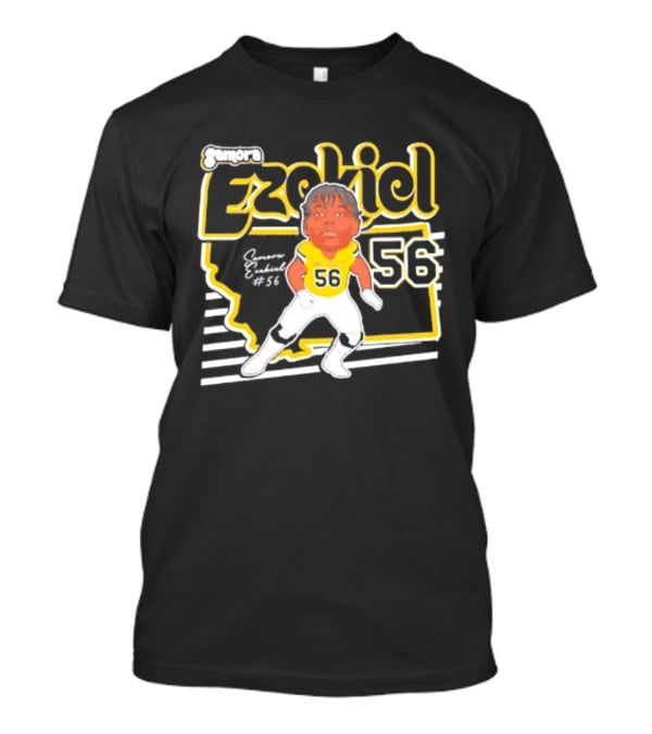 Ezekiel Montana State Bobcats Player 56 Samora 2026 Caricature T-Shirt